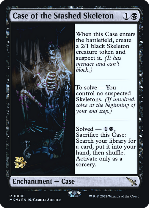 Case of the Stashed Skeleton (PRE-080) - Murders at Karlov Manor Promos Foil - for just $0.51! 