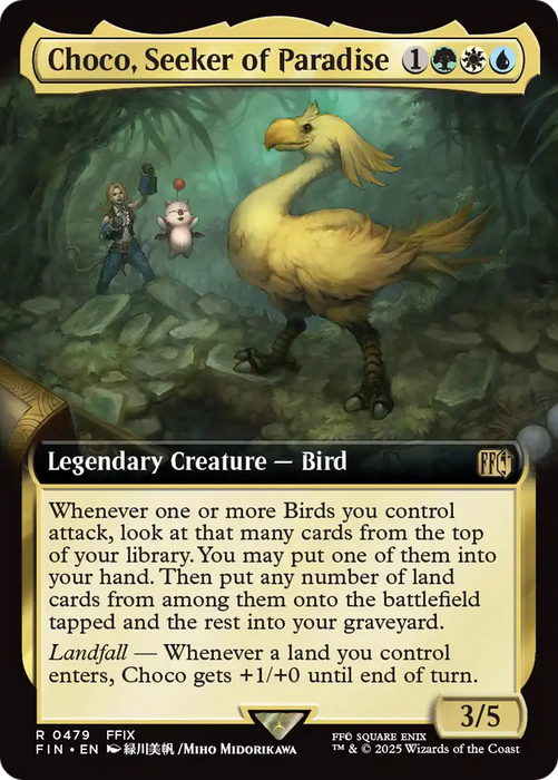 Choco, Seeker of Paradise (FIN-479) - FINAL FANTASY: (Extended Art) Foil - for just $7.03! 