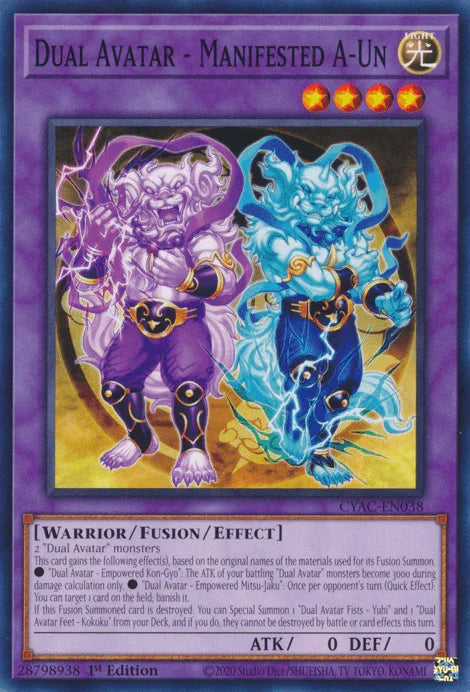 Dual Avatar - Manifested A-Un [CYAC-EN038] Common - for just $0.10! 