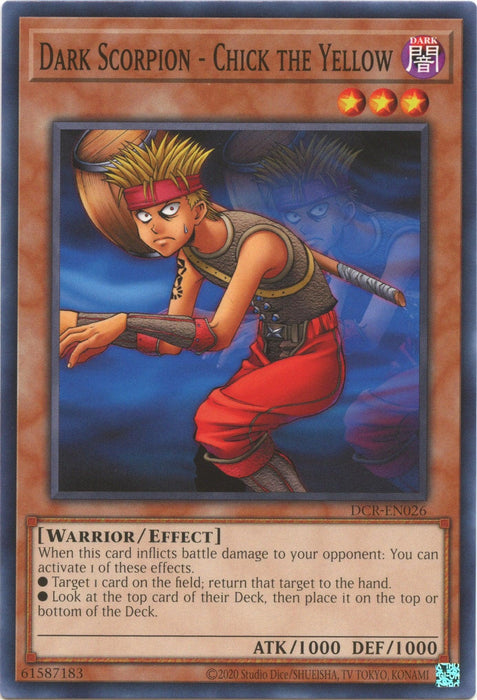 Dark Scorpion - Chick the Yellow (25th Anniversary) [DCR-EN026] Common - for just $0.10! 
