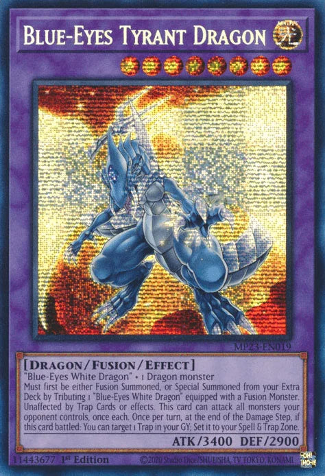 Blue-Eyes Tyrant Dragon [MP23-EN019] Prismatic Secret Rare - for just $0.30! 