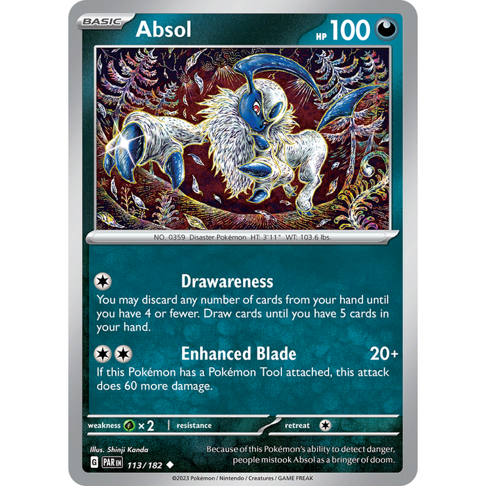 Absol (113/182) [Scarlet & Violet: Paradox Rift] - Just $0.04! Shop now at Retro Gaming of Denver