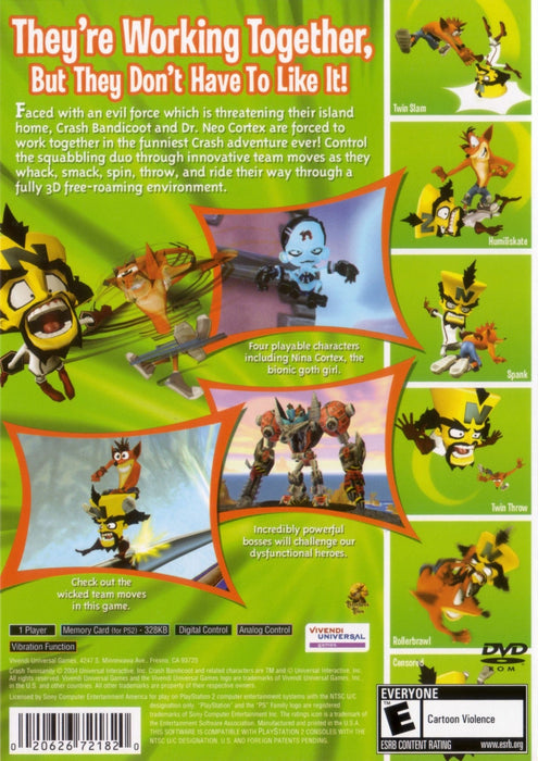 Crash Twinsanity – PlayStation 2 (PS2) - for just $0! 