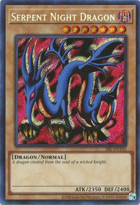 Serpent Night Dragon (25th Anniversary) [SRL-EN103] Secret Rare - for just $1.80! 