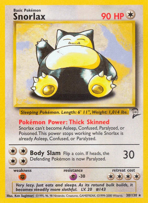 Snorlax (30/130) [Base Set 2] - for just $9.15! 