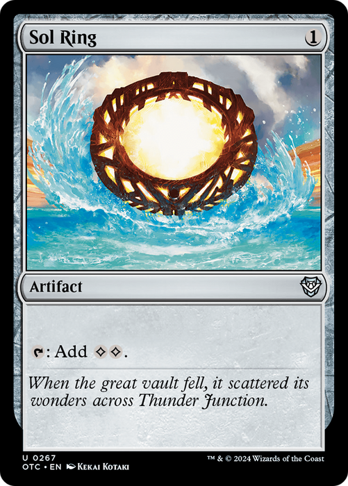 Sol Ring (OTC-267) - Outlaws of Thunder Junction Commander - for just $0.70! 