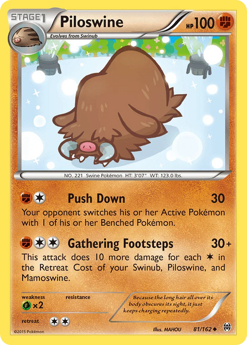 Piloswine (81/162) [XY: BREAKthrough] - for just $0.15! 