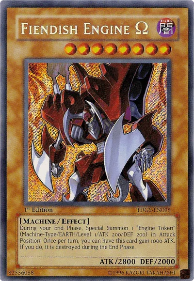 Fiendish Engine Omega [TDGS-EN095] Secret Rare - for just $1.25! 