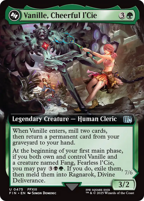 Vanille, Cheerful l'Cie (Extended Art) (FIN-475) - FINAL FANTASY: (Extended Art) Foil - for just $2.48! 