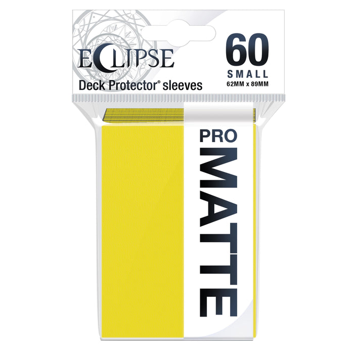 Ultra PRO: Small 60ct Sleeves - Eclipse Matte (Lemon Yellow) - Just $0! Shop now at Retro Gaming of Denver