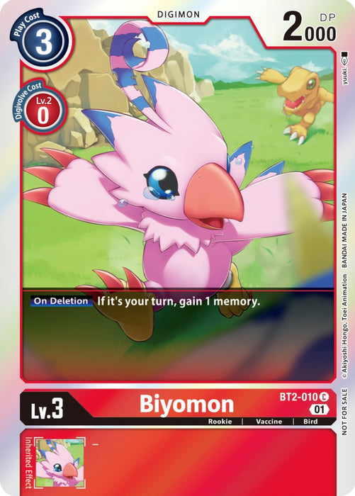 Biyomon [BT2-010] (ST-11 Special Entry Pack) [Release Special Booster Promos] - Just $0.80! Shop now at Retro Gaming of Denver