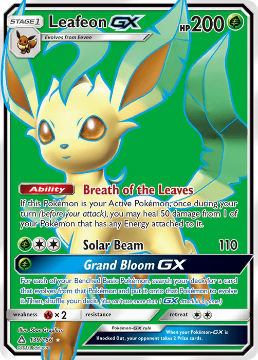 Leafeon GX (139/156) [Sun & Moon: Ultra Prism] - for just $16.40! 