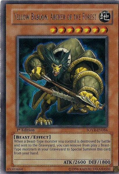 Yellow Baboon, Archer of the Forest [SOVR-EN084] Ultra Rare - for just $0.90! 