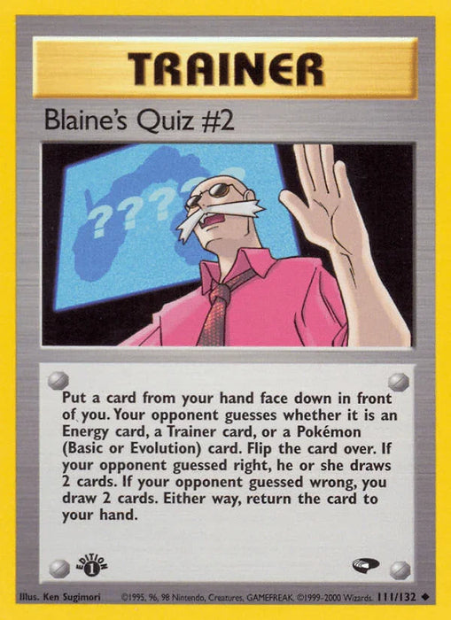 Blaine's Quiz #2 (111/132) [Gym Challenge 1st Edition] - for just $1.15! 
