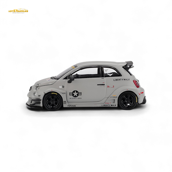Mini-GT Abarth 595 LB-WORKS x Abas Works Grey 1:64 - for just $18.99! 