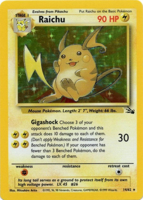Raichu (14/62) [Fossil Unlimited] - for just $12! 