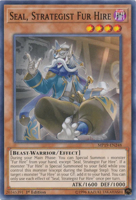 Seal, Strategist Fur Hire [MP19-EN248] Common - for just $0.10! 