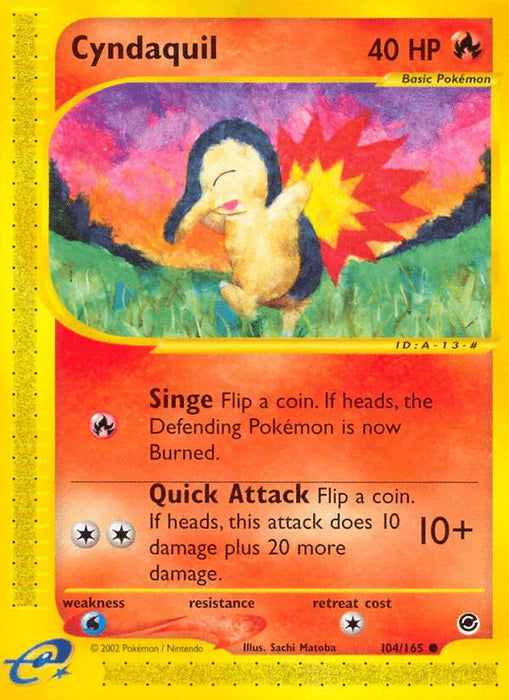 Cyndaquil (104/165) [Expedition: Base Set] - for just $4.90! 