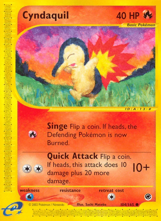Cyndaquil (104/165) [Expedition: Base Set] - for just $7.55! 