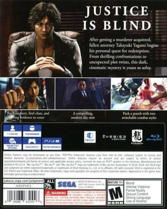 Judgment – PlayStation 5 (PS5) - for just $28.99! 