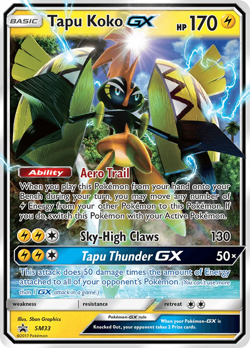 Tapu Koko GX (SM33) [Sun & Moon: Black Star Promos] - for just $1.05! 