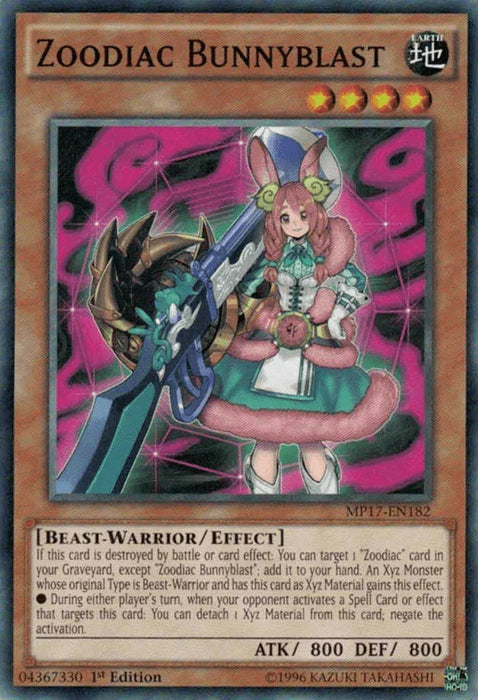 Zoodiac Bunnyblast [MP17-EN182] Common - for just $0.20! 