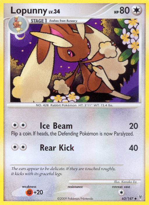 Lopunny (63/147) [Platinum: Supreme Victors] - Just $0.10! Shop now at Retro Gaming of Denver