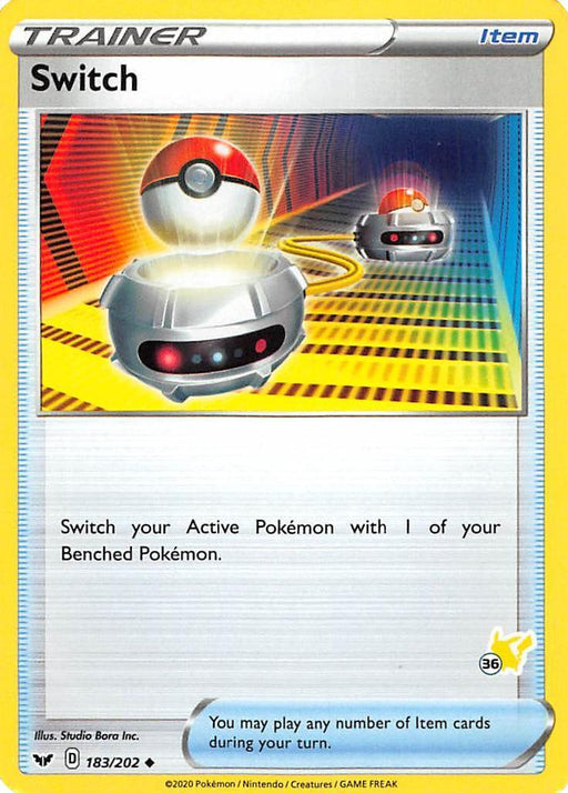 Switch (183/202) (Pikachu Stamp #36) [Battle Academy 2022] - for just $0.10! 