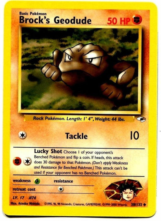 Brock's Geodude (38/132) [Gym Heroes Unlimited] - for just $1.10! 