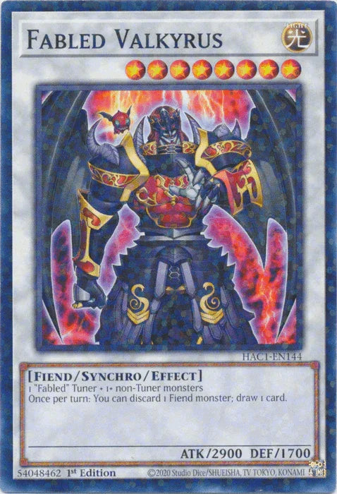 Fabled Valkyrus (Duel Terminal) [HAC1-EN144] Common - for just $0.15! 