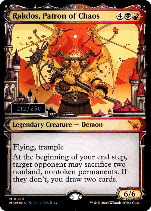 Rakdos, Patron of Chaos (MKM-320) - Murders at Karlov Manor Foil - for just $120! 