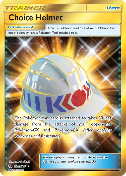Choice Helmet (229/214) [Sun & Moon: Lost Thunder] - for just $1.80! 
