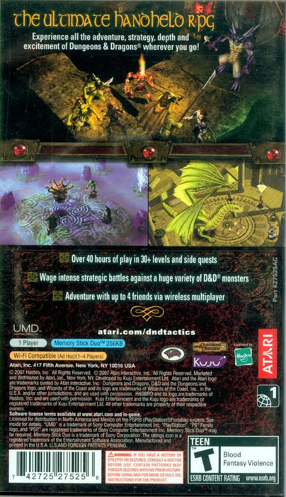 Dungeons & Dragons Tactics – PlayStation Portable (PSP) - for just $17.99! 