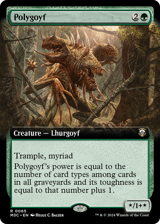 Polygoyf (Extended Art) [Modern Horizons 3 Commander] - Just $0.20! Shop now at Retro Gaming of Denver