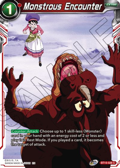 Monstrous Encounter (BT15-026) [Saiyan Showdown] - for just $0.10! 