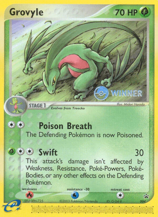 Grovyle (004) [Nintendo: Black Star Promos] - for just $6.70! 