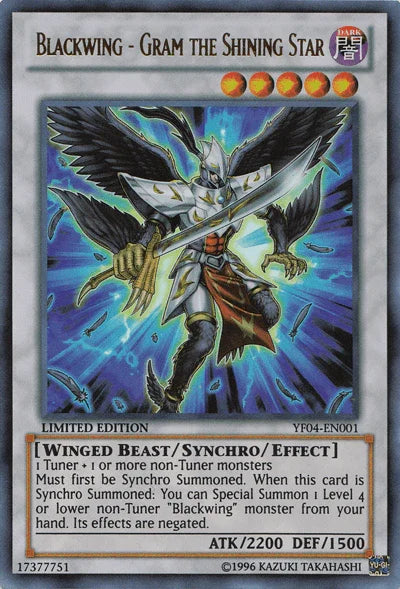 Blackwing - Gram the Shining Star [YF04-EN001] Ultra Rare - for just $0.80! 