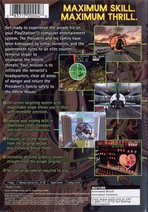 Silent Scope – PlayStation 2 (PS2) - for just $6.99! 