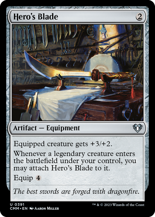 Hero's Blade (CMM-391) - Commander Masters - for just $0.05! 