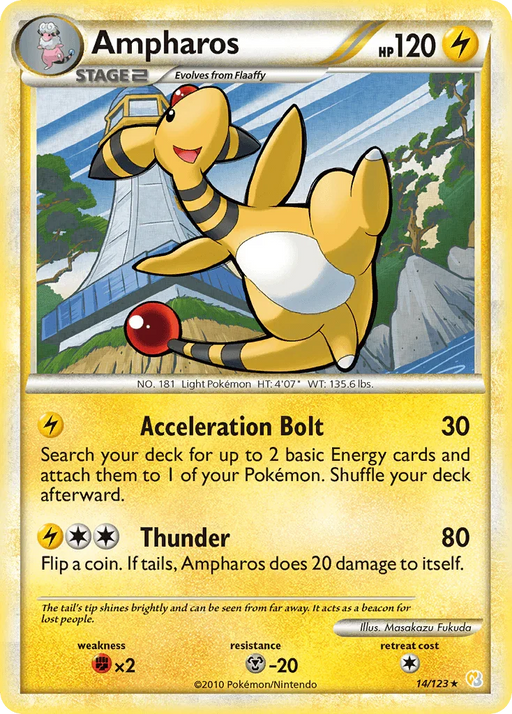 Ampharos (14/123) [HeartGold & SoulSilver: Base Set] - for just $2.70! 