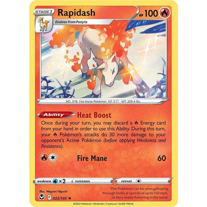 Rapidash (022/195) [Sword & Shield: Silver Tempest] - Just $0.05! Shop now at Retro Gaming of Denver