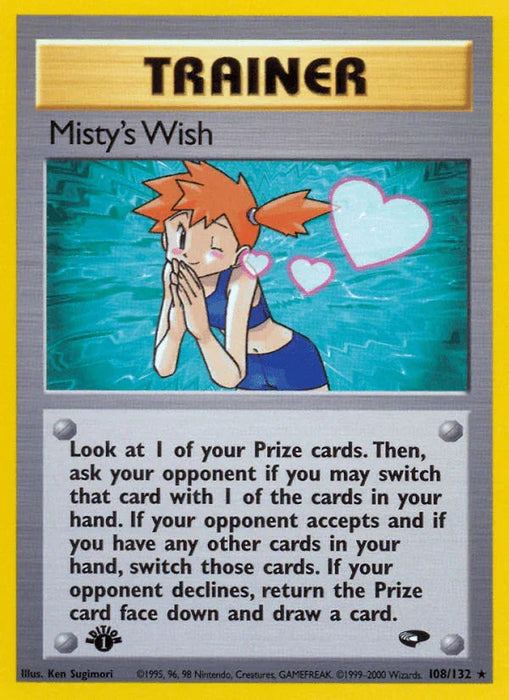 Misty's Wish (108/132) [Gym Challenge 1st Edition] - for just $3.70! 