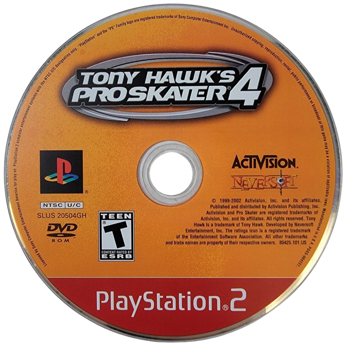 Tony Hawk's Pro Skater 4 [Greatest Hits] – PlayStation 2 (PS2) - for just $10.99! 
