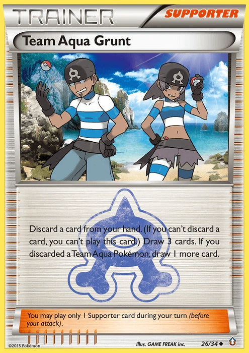 Team Aqua Grunt (26/34) [XY: Double Crisis] - for just $0.25! 
