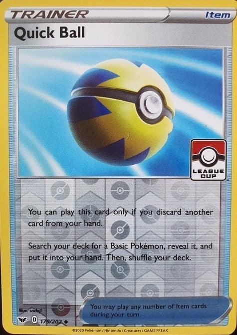 Quick Ball (179/202) (League Promo) [Sword & Shield: Base Set] - for just $1.95! 