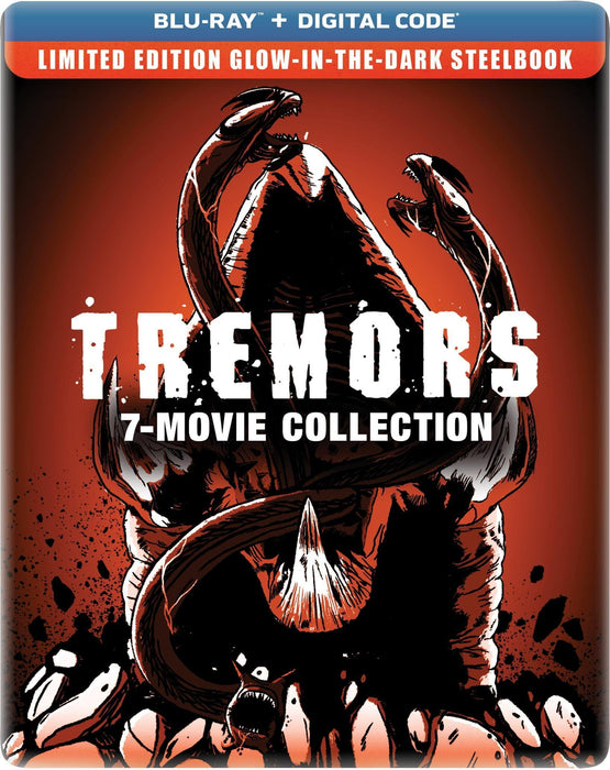 Tremors 7-Film Collection - Limited Edition Glow in the Dark Steelbook (Blu-ray + Digital) - for just $34.99! 