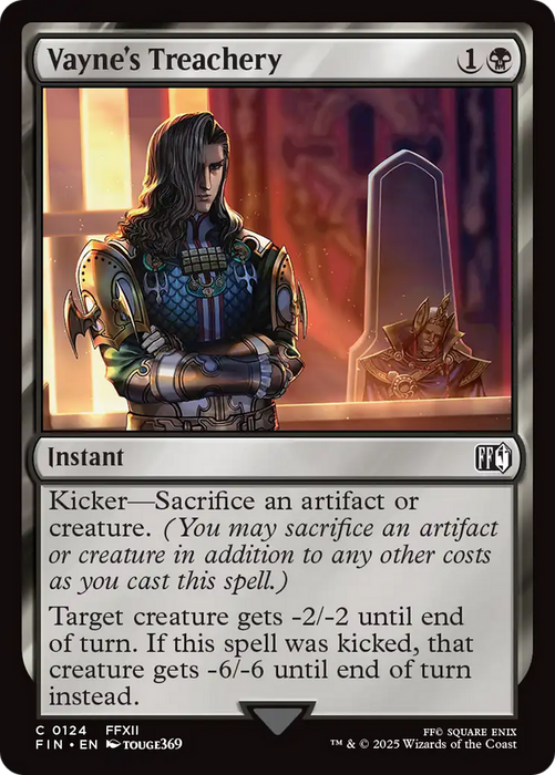 Vayne's Treachery (FIN-124) - FINAL FANTASY Foil - for just $0.05! 