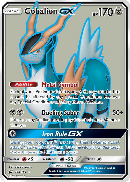 Cobalion GX (168/181) [Sun & Moon: Team Up] - for just $2.75! 