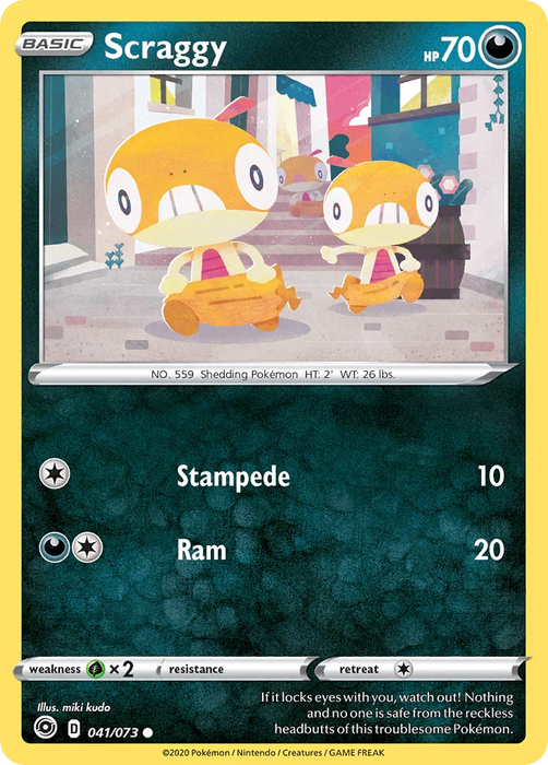 Scraggy (041/073) [Sword & Shield: Champion's Path] - for just $0.10! 