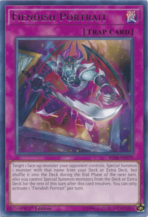 Fiendish Portrait [IGAS-EN079] Rare - for just $0.10! 